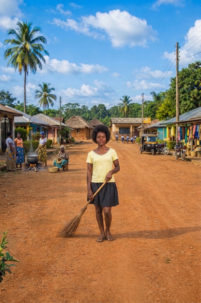 Otseize Sweeping the Irekpai Community